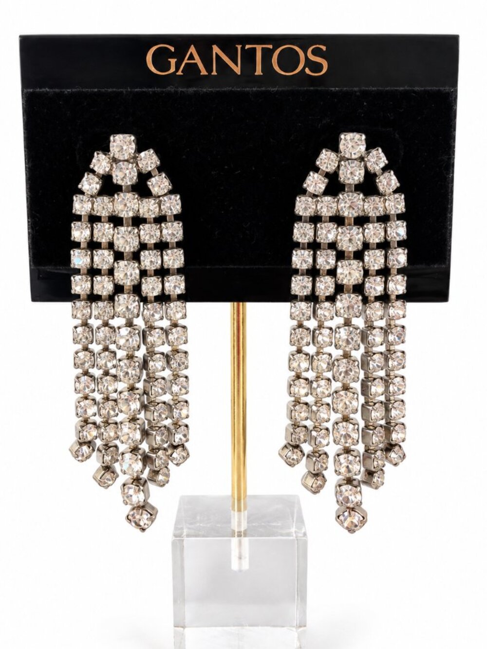 GANTOS Statement Rhinestone Statement Earrings